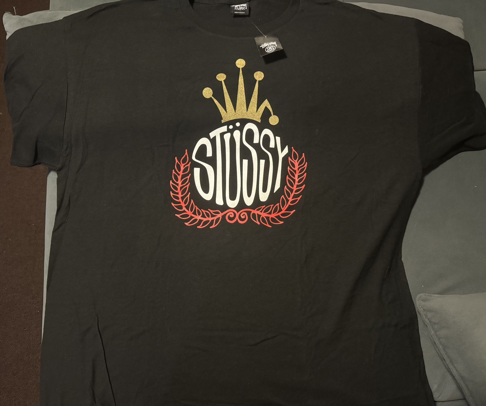 Stussy Crown Wreath T-shirt Size XXL