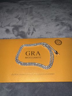 Moissanite Tennis Chain 3mm 22 inches