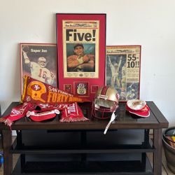 SF 49ers sports Antique Vintage  Memorabilia Package