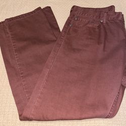 Levis 514 Men's Denim Jeans (Rust Color) - 36x30