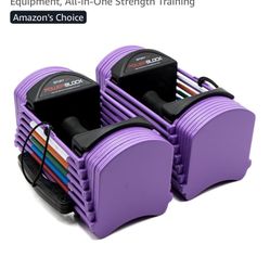 Pink power blocks 24 Lbs Each 190$