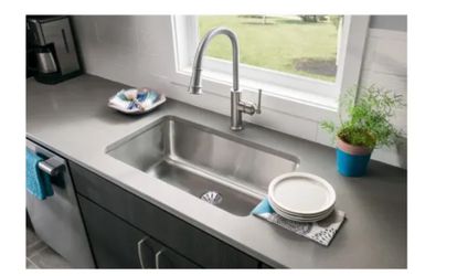 Elkay Undermount Single Basin Kitchen Sink Stainless Steel