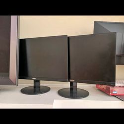2 Acer Monitors . All Work No Cords. $10 For Both