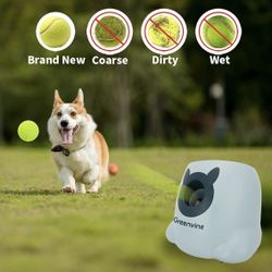 Greenvine Automatic Dog Ball Launcher Interactive Ball Thrower Fetch it Machine 6 Balls Included