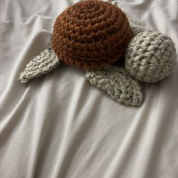 Crochet Orange Sea Turtle