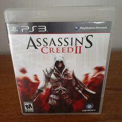 Assassins Creed II 2 Sony PlayStation 3 PS3 Video Game Complete Tested CIB