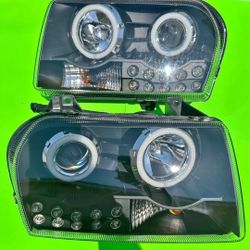 05-10 Chrysler 300 LED DRL Projector Headlights Luces Calaveras Micas Faros Faroles Headlamps Focos