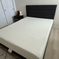 Allewie Bed Frame + FDW Memory Foam Mattress Queen