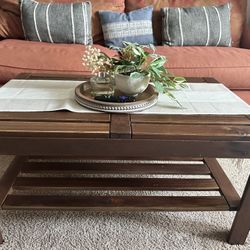 Ikea indoor/outdoor coffee table (dark brown) 