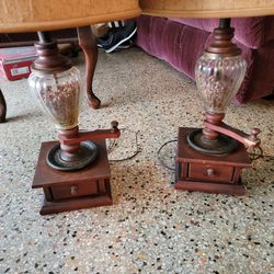 Antique Coffee Bean Lamps