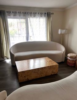 White Round Microfiber Couch Pillows Not Included