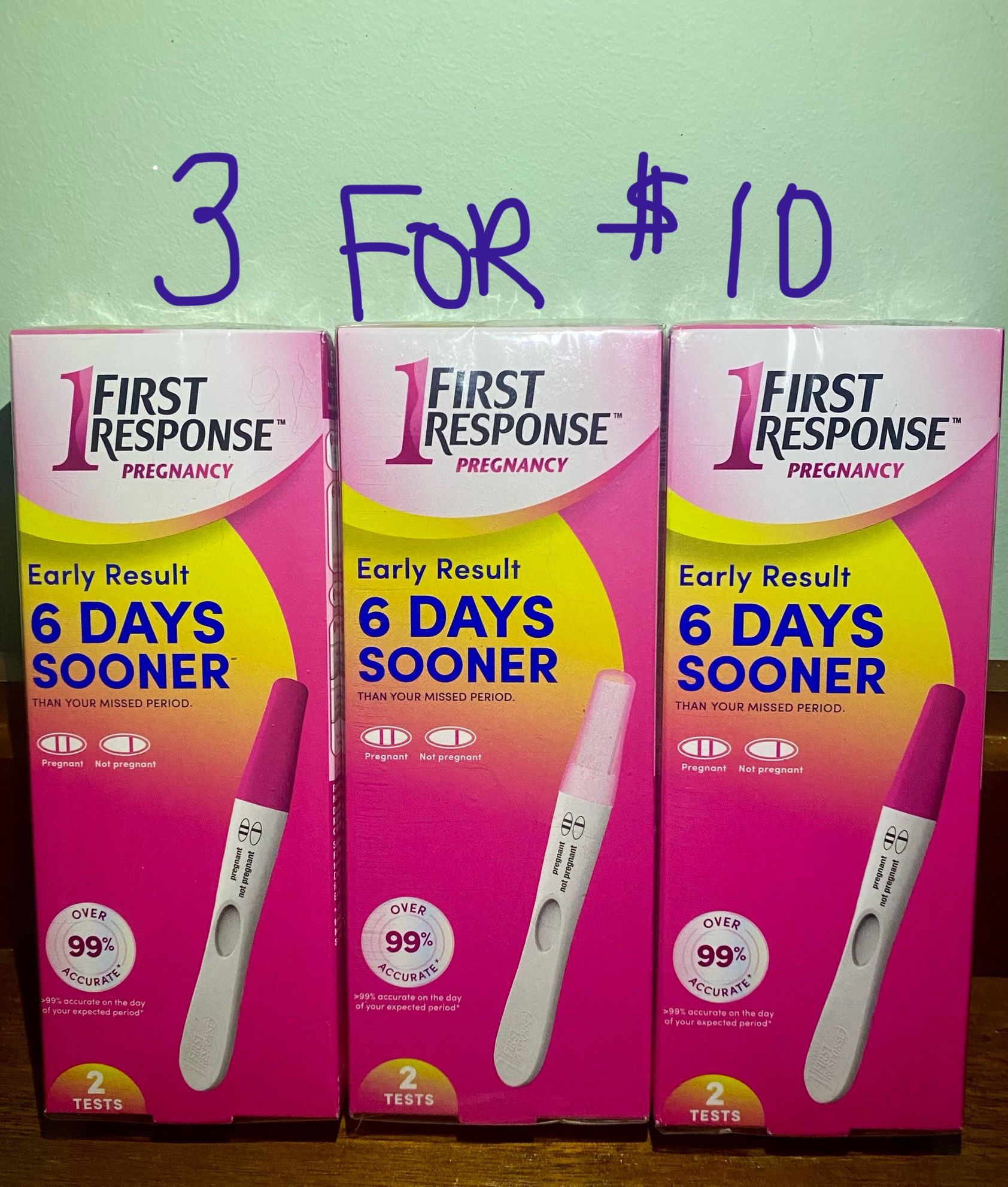 First Response Early Result Pregnancy Tests
