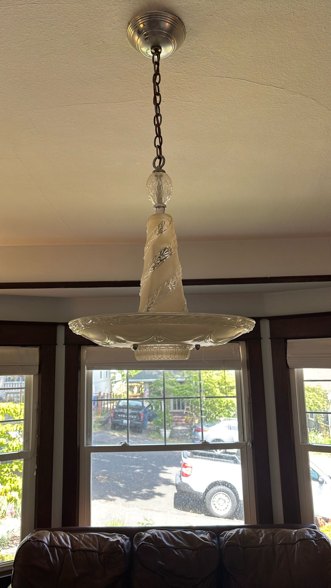 Vintage Glass Pendant Light