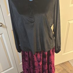 Velvet material outfit