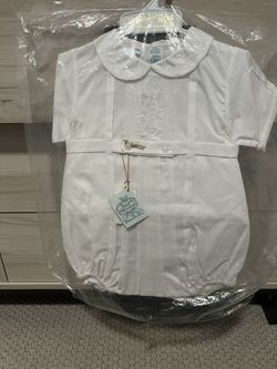 Brand New Baby Boy Baptism Outfit