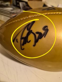 Brees- Gates signed football