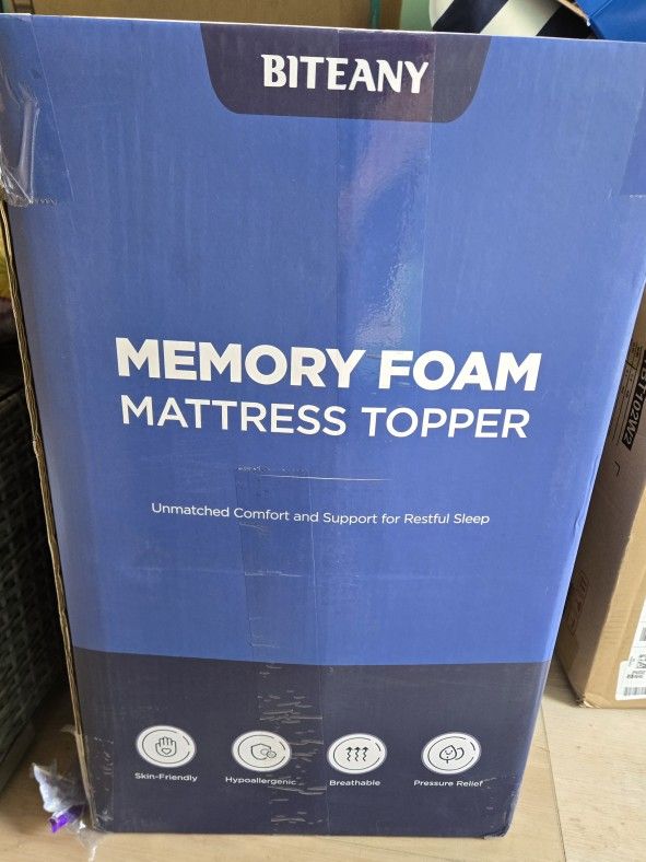 Dual Layer Memory Foam Mattress Topper