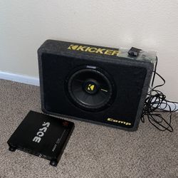 10” Kicker Subwoofer & Amp