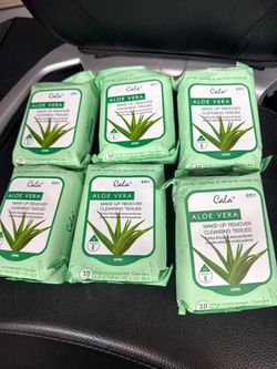 🌿 Cala Aloe Vera Makeup Remover Wipes – 6 Packs (180 Wipes)