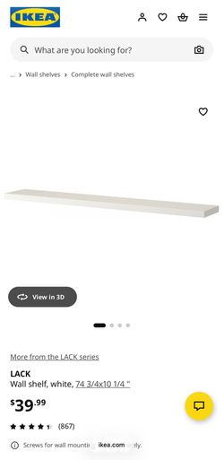 IKEA Lack Floating Shelves