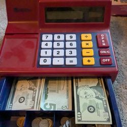 Learning Resources Cash Register With Play Money