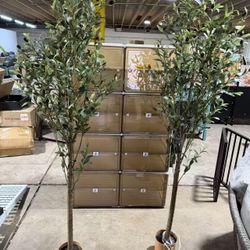 Brand New Brand new Artificial Olive Tree Plant 7Ft Fake Topiary Silk Tree, Perfect Faux Plants in Pot for Ind