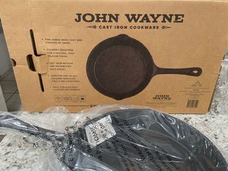 John Wayne Cast Iron Skillet NIB