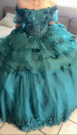 emerald green quince dress
