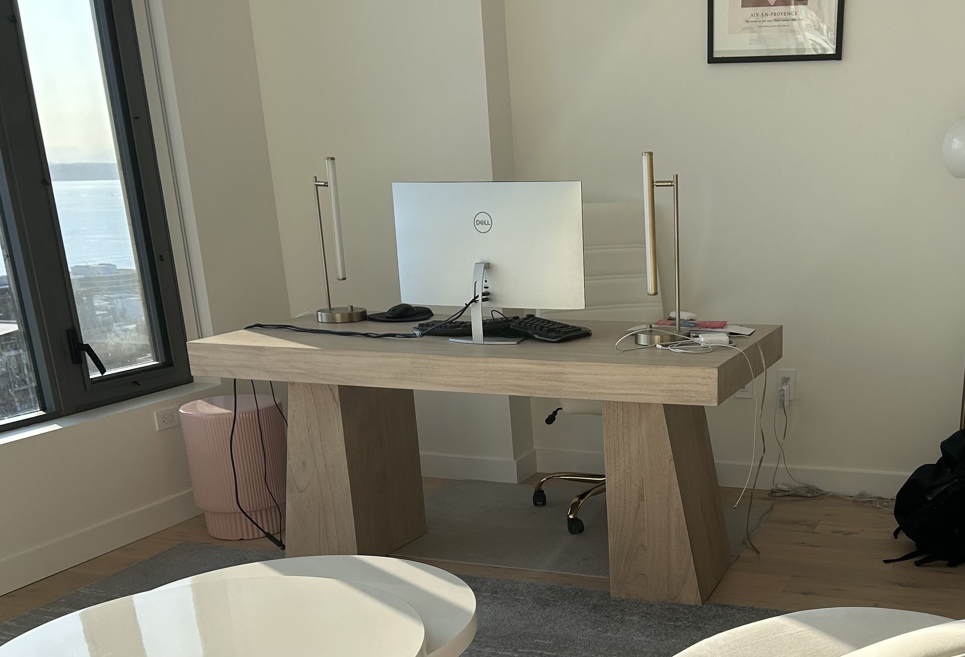 Crate & Barrel Oak Desk
