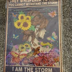 Metal Embellished Sign 