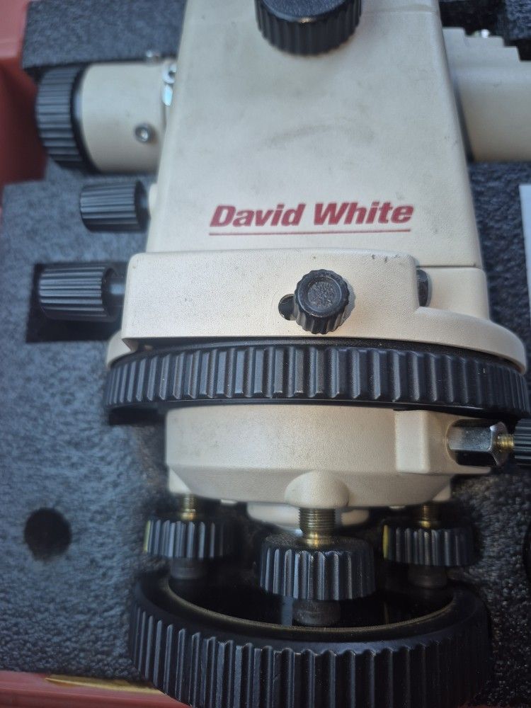 David White LT8-300P Level Transit w/ Optical Plummet – Heavy Duty Survey Gear