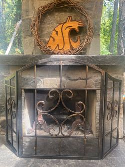 65% off NEW Beautiful Folding Fireplace Screen 32”