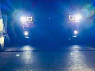 H7 LED Headlight Bulb,  High-Focus Extremely Bright 6500K Cool White Conversion Kit - Adjustable Beam, Halogen Replacement