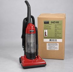 Brand-new Dayton 24Z193 commercial upright vacuum.