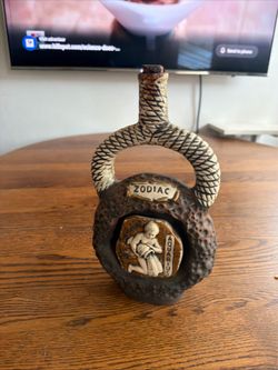 Vtg Zodiac Bottle made in Italy Rare Aquarius