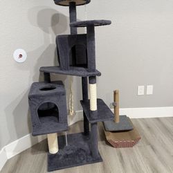 Cat Tree, Scratcher Poll And Lounge 
