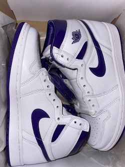 Jordan Retro 1 Court Purple Metallic 