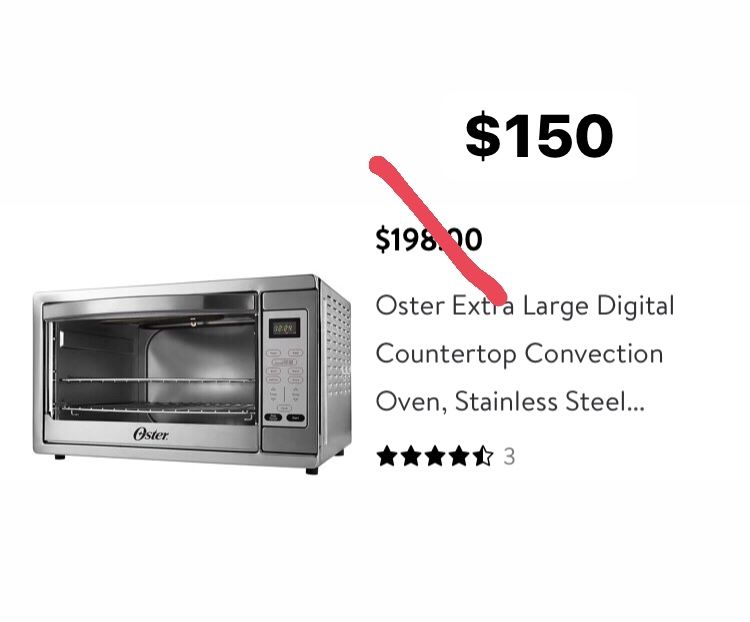 Oster Extra Large Countertop Convection Oven Oster XL Digital