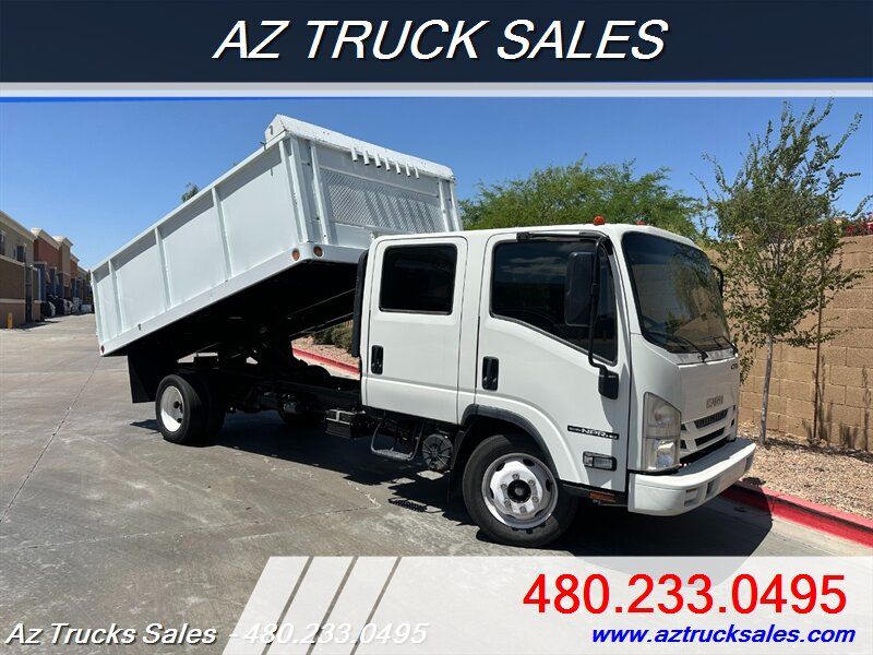 2019 Isuzu NPR Crew Cab 14' Dump Truck