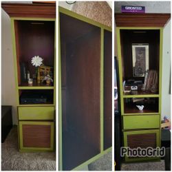 Solid Wood ENTERTAINMENT CENTER 