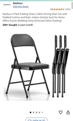 New Folding Chairs Set Of 4