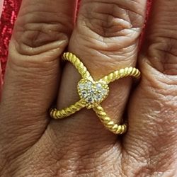 Judith Ripka 925 Sterling Ring