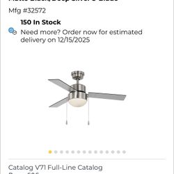 42” Ceiling Fan 