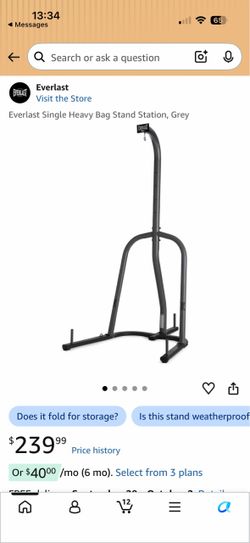 Everlast single heavy bag stand
