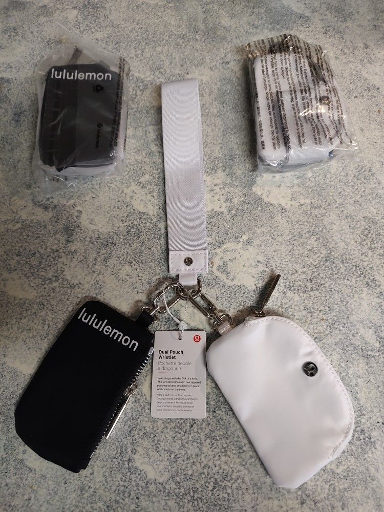 Lululemon Keychain Wallet Wristlet Double Bag