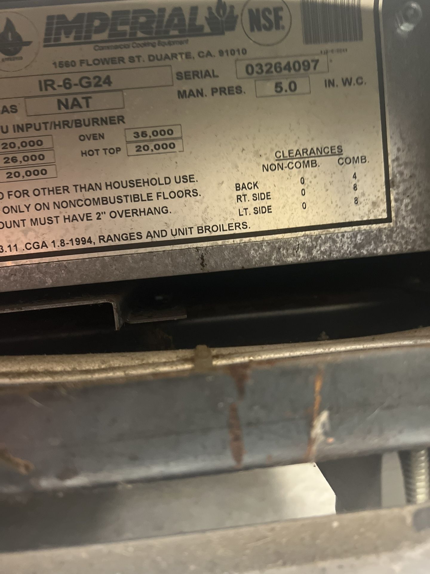 Commercial Stove