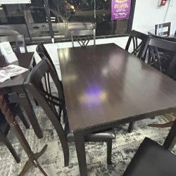 8 Piece Dining Table Set 
