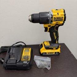 Dewalt 20v Max Brushless Hammer Drill With Battery And Charger