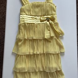 Girls Yellow Holiday Dress Size 12 - Brand new!!