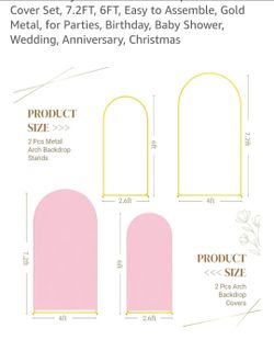 4 piece arch set with covers